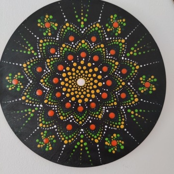 Mandala, obraz, dot painting, rękodzieło, prezent