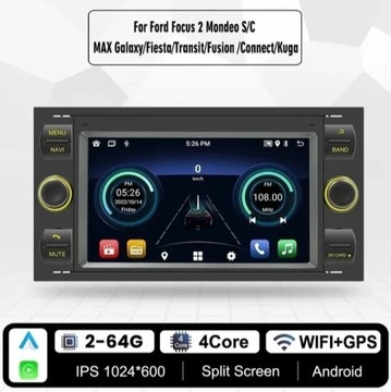 Radio multimedialne Android Ford Focus, mondeo..