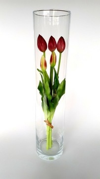 wazon szklany cylinder szlifowany h50 d15