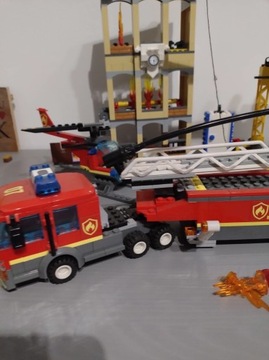 Duży zestaw lego City straż pożarna 60216