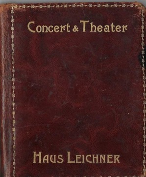 Notatnik teatralny z odręcznymi wpisami 1919-1921