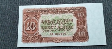 Banknot 10 korony z 1953r stan UNC 