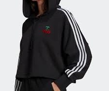 ADIDAS STUDIO LONDON krótka bluza kaptur 44/46 XXL