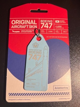 Aviationtag - Boeing B747 Korean Air - Część prawdziwego samolotu!