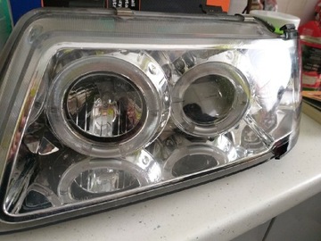 Reflektor lampa Audi A3 RINGI CHROM