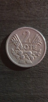 moneta 2 zł 1974 rok