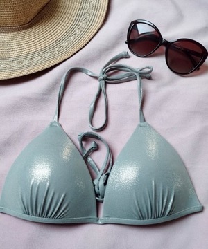 H&M srebrne bikini strój kąpielowy Rozmiar S 