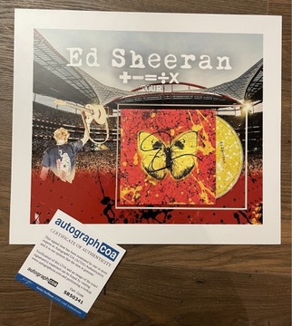 Ed Sheeran płyta z oryginalnym autografem! Certyf