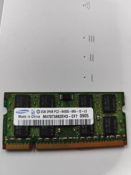 Pamięć Samsung DDR2 2GB 2Rx8 PC2 -6400S-666-12-E3