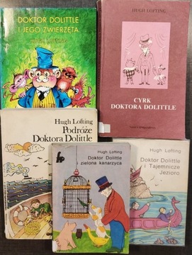 Doktor Dolittle, zestaw 5 książek - Lofting