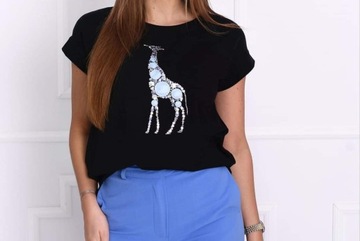 Madnes bluzka żyrafa niebieska rozmiar 1