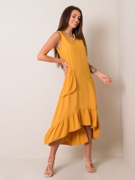 Ciemnożółta sukienka Serafine rozmiar S/36