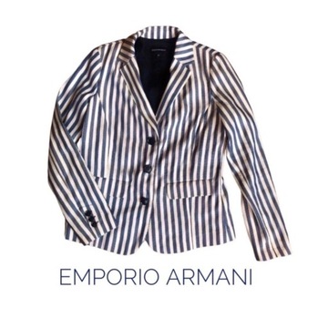 Marynarka wiosenno letnia w paski Emporio Armani, 