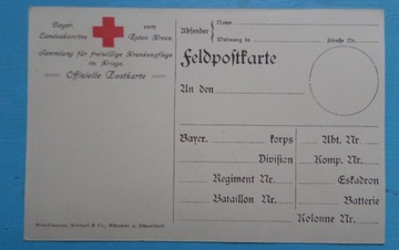 I Wojna. Feldpost-Czerwony Krzyż.1914r.T.H.Voigt