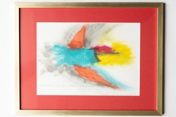 Rysunek kolorowy ptak