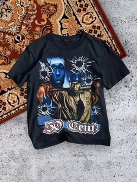 Vintage T-shirt 50 cent dwustronny