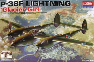 P 38 F Lightning -brak pudełka