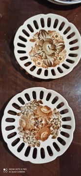 Fajans ceramika talerzyki wiszące