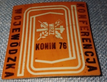 Konin 76-przypinka-Konferencja Wojewódzkia