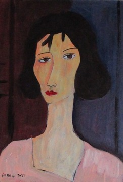 Amedeo Modigliani, Portret kobiety, 21x29,7 cm.