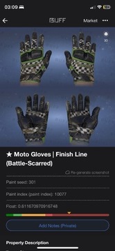 Moto gloves - Finish line |BS| | csgo skins