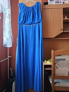 Suknia długa niebieska 