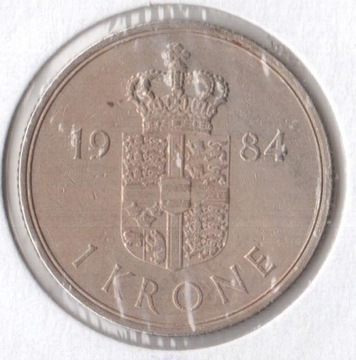 DANIA,1 korona 1984, KM#862.3