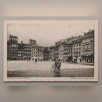 Warszawa - Rynek Starego Miasta 1940 r. 