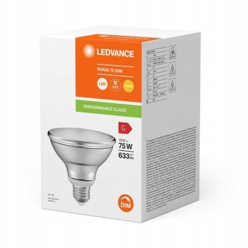 Żarówka LED PAR30 10W  633lm E27 36st Osram DIM