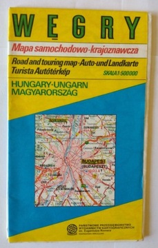 Węgry mapa samochodowo-krajoznawcza