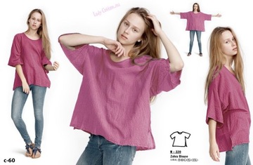 Bluzka Zuza - bawełna 100% - 35 kolorów 