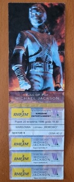 Michael Jackson Bilet koncert 1996 +książka+wycink