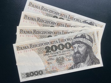 2000 zł 1979 r s. BG stan UNC!