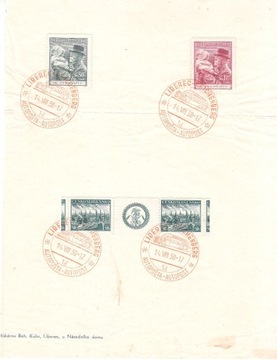 Czechosłowacja 1938, poczta samochodowa, 2 karnety