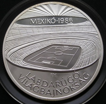 Węgry 500 forintów 1986 - MŚ Meksyk - srebro - s1