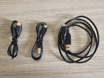 Kable USB-A oraz USB-C 
