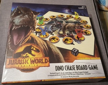 Jurassic World Dino Chase gra plansz. Wyścig NOWA