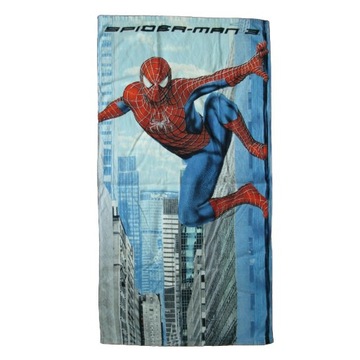 Ręcznik plażowy duży kąpielowy frotte 140x75 cm Spiderman