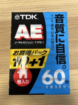Kasety TDK AE60 zestaw 11 szt Japan