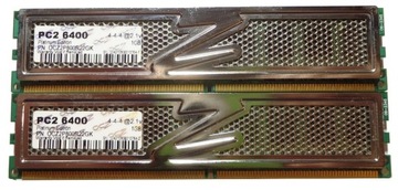 Pamięć RAM DDR2 OCZ 2GB 800MHz 2x1GB OCZ2P800R22GK