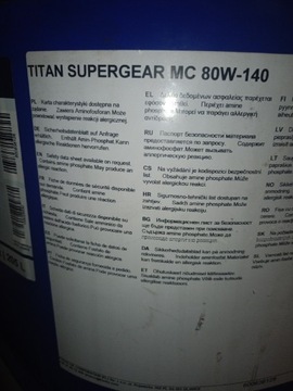 80w90 MC FUCHS olej przekładniowy Fuchs titan supergear mc 90w140