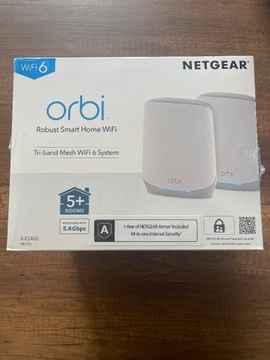 NETGEAR Tri-band Orbi WiFi 6 Mesh RBK762S