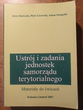 Ustrój i zadania jednostek samorządu terytorialneg