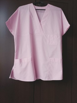 Bluzka medyczna różowa