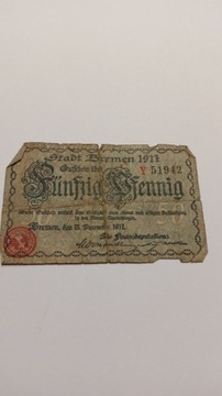 50 Pfennig 1917 rok  Niemcy 