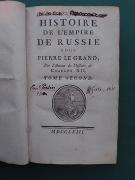 Voltaire - Histoire de l'Empire Russie tom 2 1763