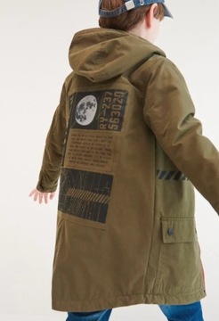 Nowa 140 kurtka Reserved khaki parka przejściowa