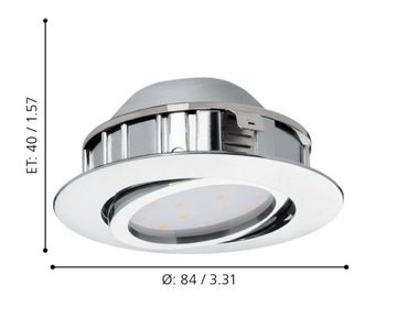 Oprawa wpuszczana LED 4,9W 3000K