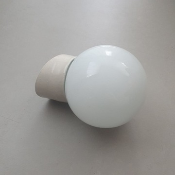Lampa kinkiet ceramiczny łazienkowy PRL loft