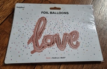Balonowy napis love